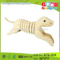 2015 New Animal DIY Peinture Jouets, Educational Wooden Painting Toys, Kids Peinture Peinture populaire